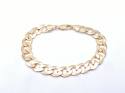9ct Yellow Gold Flat Curb Bracelet 8.5 Inches