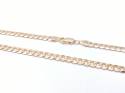 9ct Yellow Gold Curb Necklet 22  Inches