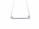 Silver Bar Nameplate Necklet