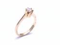 18ct Yellow Gold Diamond Solitaire Ring