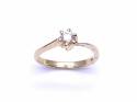 18ct Yellow Gold Diamond Solitaire Ring