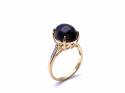 9ct Smokey Quartz & Diamond Ring