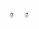 18ct Aquamarine Solitaire Stud Earrings