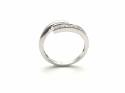 18ct White Gold Diamond Crossover Band