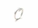 18ct White Gold Diamond Crossover Band