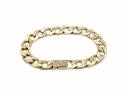 9ct Yellow Gold Patterned Curb Bracelet