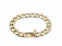 9ct Yellow Gold Patterned Curb Bracelet