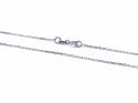 9ct White Gold Cable Chain 16 Inch