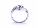 9ct White Gold Fancy CZ Ring