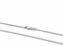 9ct White Gold Fine Curb Chain 26 Inch