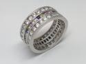 Silver Multi Cz Full Eternity Ring