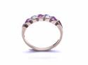 9ct Pink & White CZ Eternity Ring
