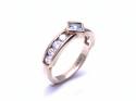 9ct Yellow Gold Blue & White CZ Ring