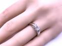 9ct White Gold CZ Solitaire Ring