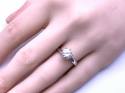 9ct White Gold CZ Solitaire Ring