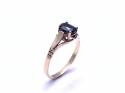 9ct Yellow Gold Sapphire Solitaire Ring