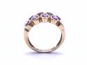 9ct Yellow Gold Amethyst Dress Ring