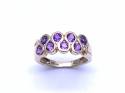 9ct Yellow Gold Amethyst Dress Ring