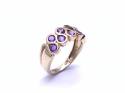 9ct Yellow Gold Amethyst Dress Ring