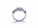 9ct Diamond Halo Ring Est 0.80ct