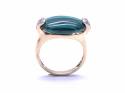 9ct Malachite & Diamond Ring