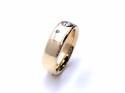 9ct Yellow Gold Diamond Band Est 0.25ct