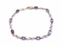 9ct Multi Spinel & Diamond Bracelet