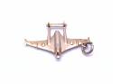 9ct Yellow Gold Aeroplane Charm