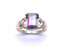 9ct Mystic Topaz Solitaire Ring