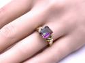 9ct Mystic Topaz Solitaire Ring