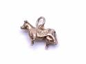 9ct Yellow Gold Cow Charm