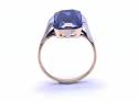 14ct Synthetic Sapphire Solitaire Ring