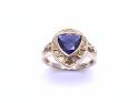 9ct Yellow Gold Iolite Solitaire Ring