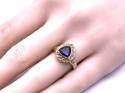 9ct Yellow Gold Iolite Solitaire Ring