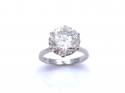 18ct White Gold Diamond Solitaire Ring 5.02ct