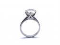 18ct White Gold Diamond Solitaire Ring 5.02ct