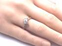 9ct Yellow Gold CZ Twist Cluster Ring