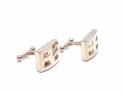 9ct Yellow Gold Geometric Cufflinks