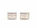 9ct Yellow Gold Geometric Cufflinks