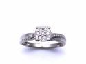 9ct White Gold Diamond Ring