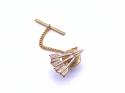 9ct Yellow Gold Darts Tie Tack