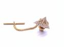 9ct Yellow Gold Darts Tie Tack