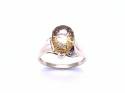 9ct Yellow Gold Quartz Solitaire Ring