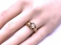 9ct Yellow Gold Quartz Solitaire Ring