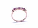 9ct Rose Gold Ruby & CZ Eternity Ring