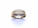 9ct Yellow Gold Diamond Pave Ring