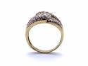 9ct Yellow Gold Diamond Knot Pave Ring