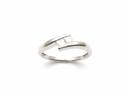 18ct White Gold Diamond 2 Stone Ring