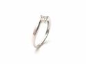 18ct White Gold Diamond 2 Stone Ring