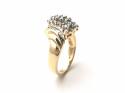 14ct Yellow Gold Diamond Cluster Ring